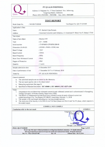 Qualis Certificate