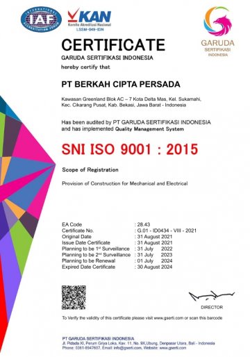ISO 9001 2008 Certificate